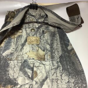 Vintage Walls Realtree Camo Bib Overalls Mens 32x32 Cotton Y2K Hunting Carpenter